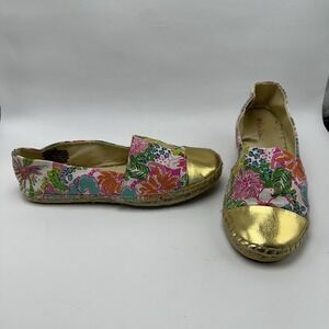 Lilly Pulitzer For Target Espadrille Flats Nosey Posey Size 9.5‎ Shoes